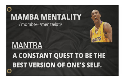Mamba Mentality Flag