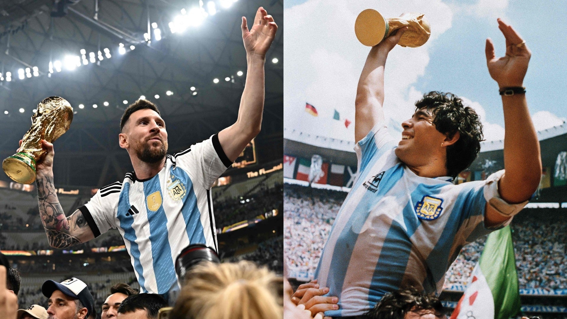 Lot of 4 Lionel Messi Argentina World Cup Champions - 8x10 Color Photos