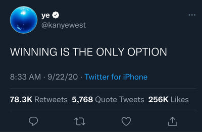 Kanye Winning Is The Only Option
